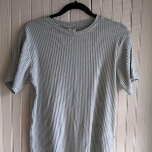 H&M Ribbed Mock Neck Top